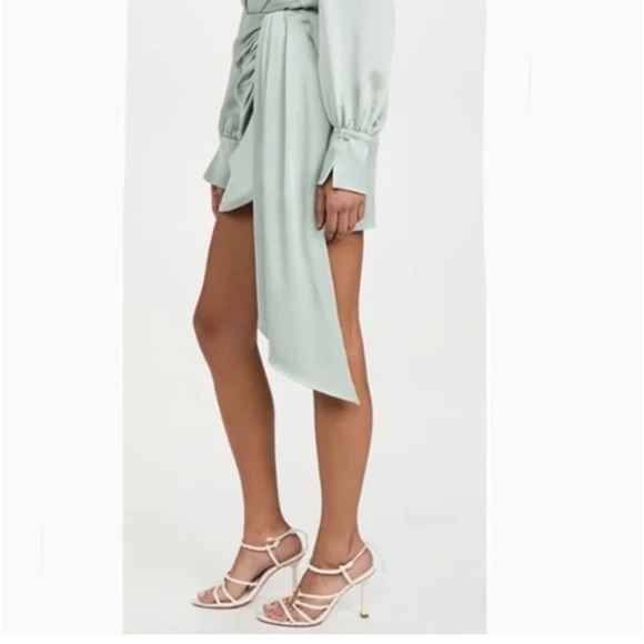 Jonathan SIMKHAI Mae Classic Draped Mini Skirt - Picture 3 of 16